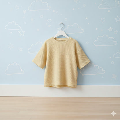 Pack of 3 Waffle Knit Half Sleeve Tshirts for Kids