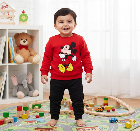 RED Mickey Cartoon Track suit Kids