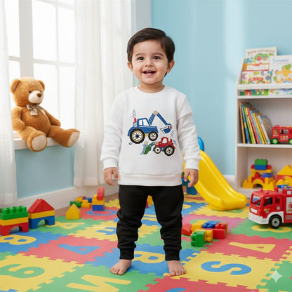 White Trucks Track suit Kids