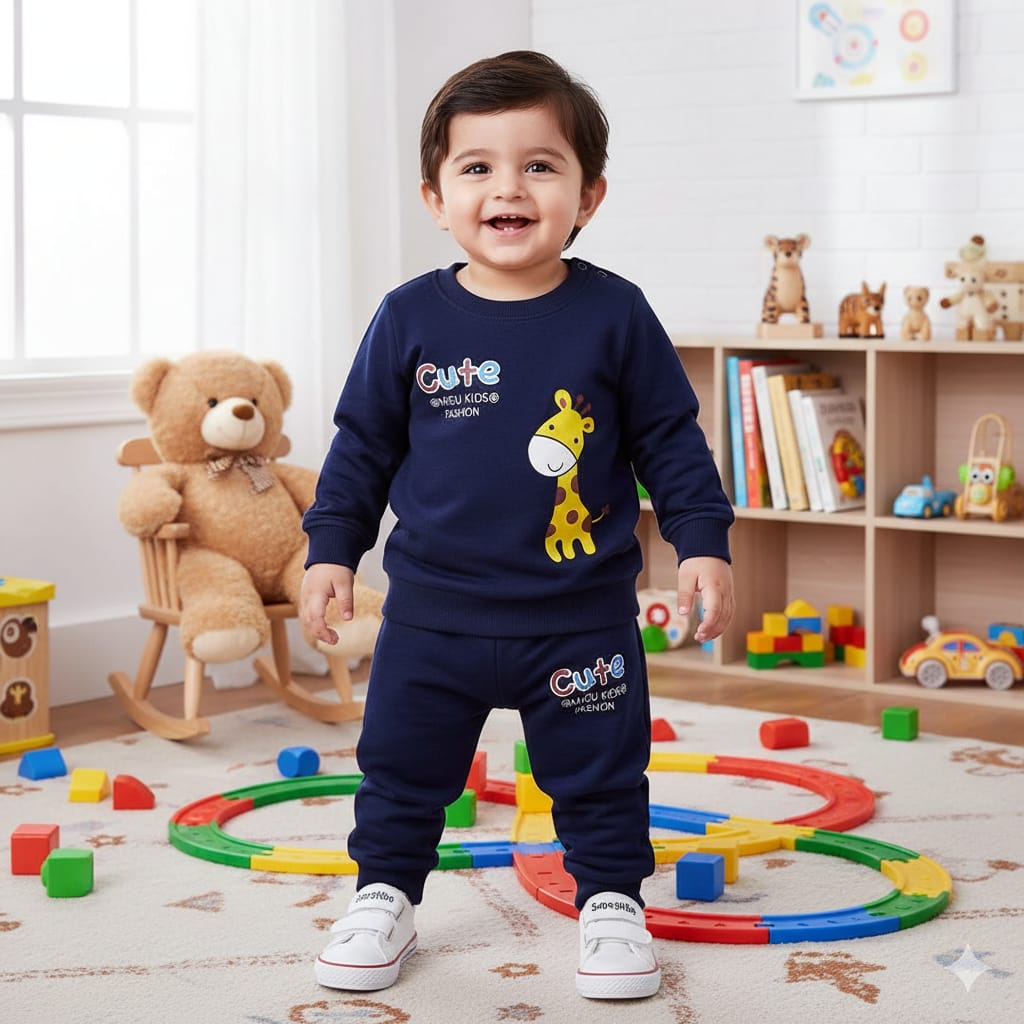 Navy Blue cute Track Suit