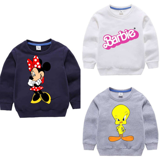 Pack of 3 Kids Printed Sweat Shirts