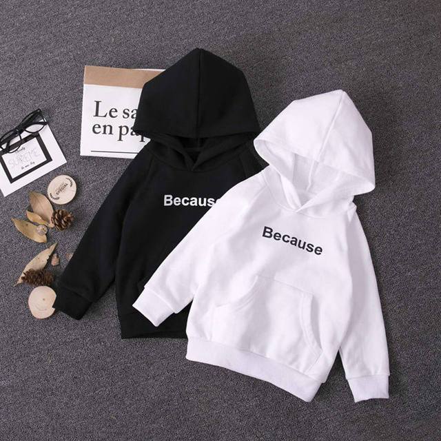 PACK OF 2 BECAUSE KIDS HOODIES
