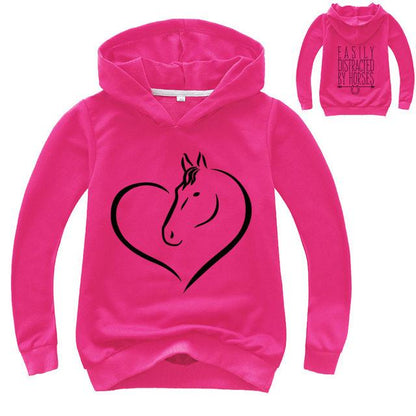 PACK OF 2 UNI CORN PRINTED KIDS HOODIES