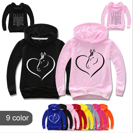 PACK OF 2 UNI CORN PRINTED KIDS HOODIES