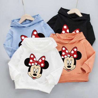 PACK OF 2 MICKEY MOUSE PRINTED KIDS HOODIES FOR GIRLS (Print 202)