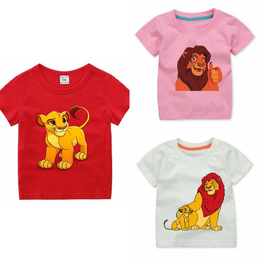 Buy 2 Get 1 Free Printed Half Sleeve T Shirts for Kids