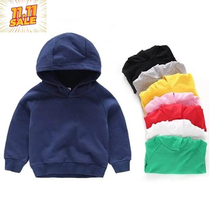 Pack of 3 Plain Kids Hoodies