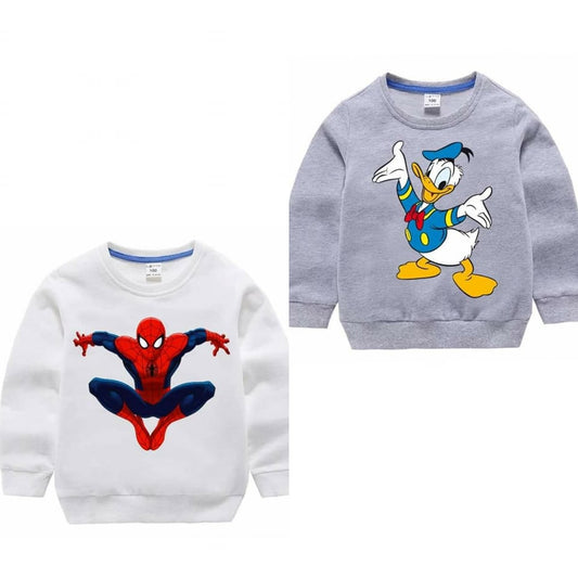 Pack of 2 Printed Sweat Shirts for Kids