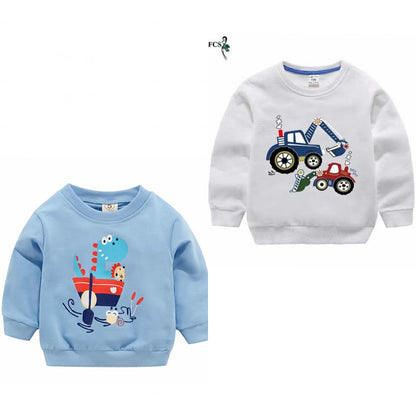 Pack of 2 Printed Sweat Shirts for Kids