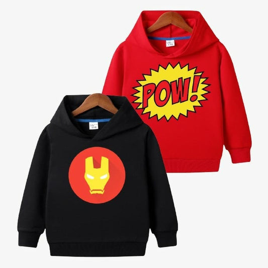 Pack of 2 Kids Printed Hoodies