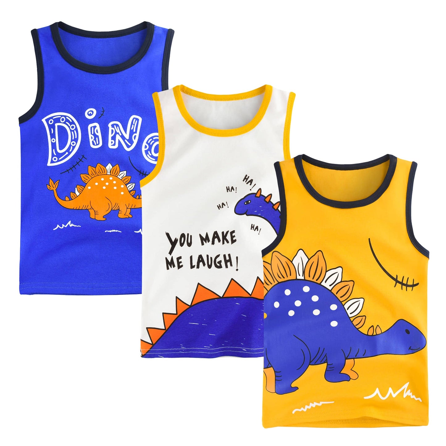 Buy 2 Get 1 Free Sando printed T Shirts for Kids (Dino Deal)