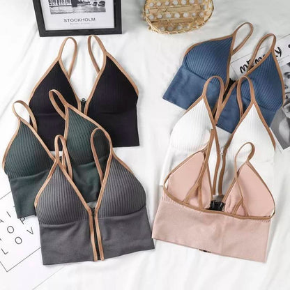 High Class Full Stretch Front Zip Bra (Product Code: 8803)