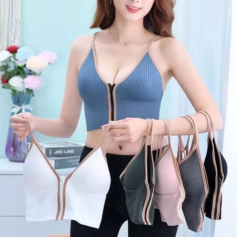 High Class Full Stretch Front Zip Bra (Product Code: 8803)