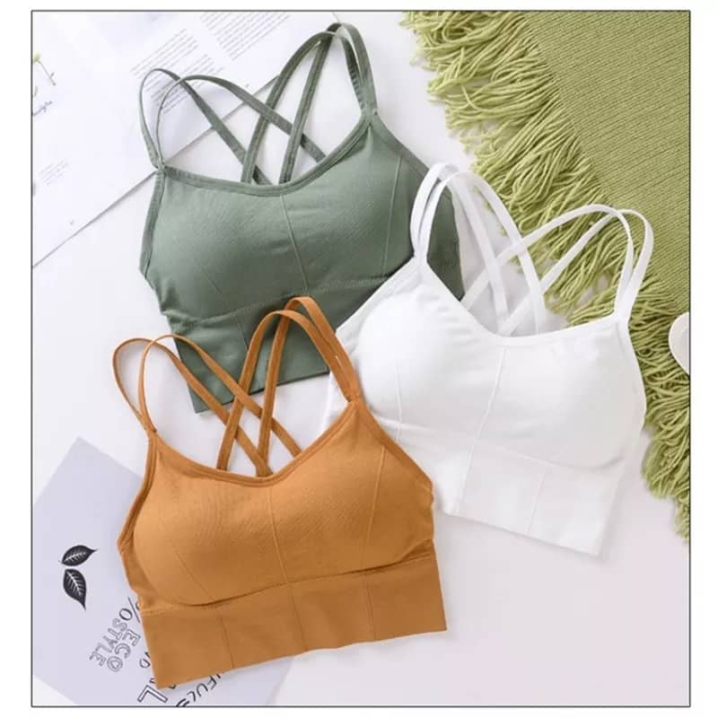 Laced Back Bunch Padded Bra