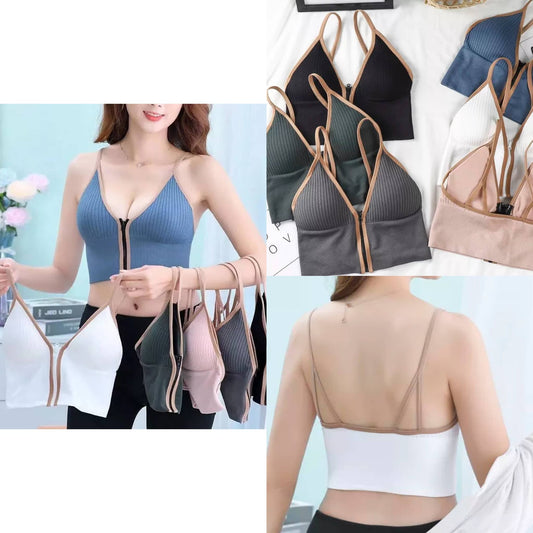 High Class Full Stretch Front Zip Bra (Product Code: 8803)