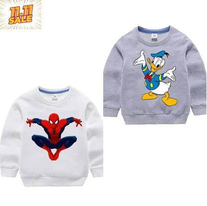 Pack of 2 Printed Sweat Shirts for Kids