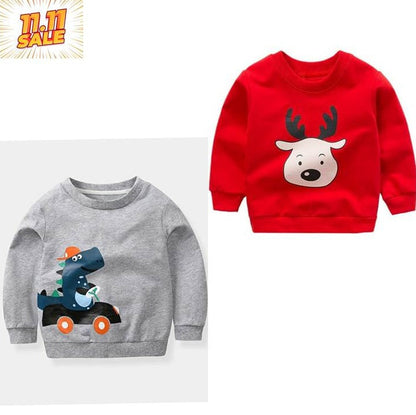 Pack of 2 Printed Sweat Shirts for Kids