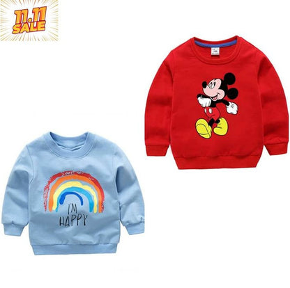 Pack of 2 Printed Sweat Shirts for Kids