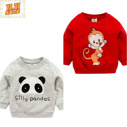 Pack of 2 Printed Sweat Shirts for Kids