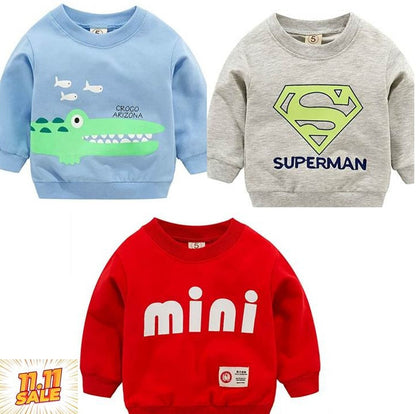 Pack of 3 Printed Sweat Shirts For Kids