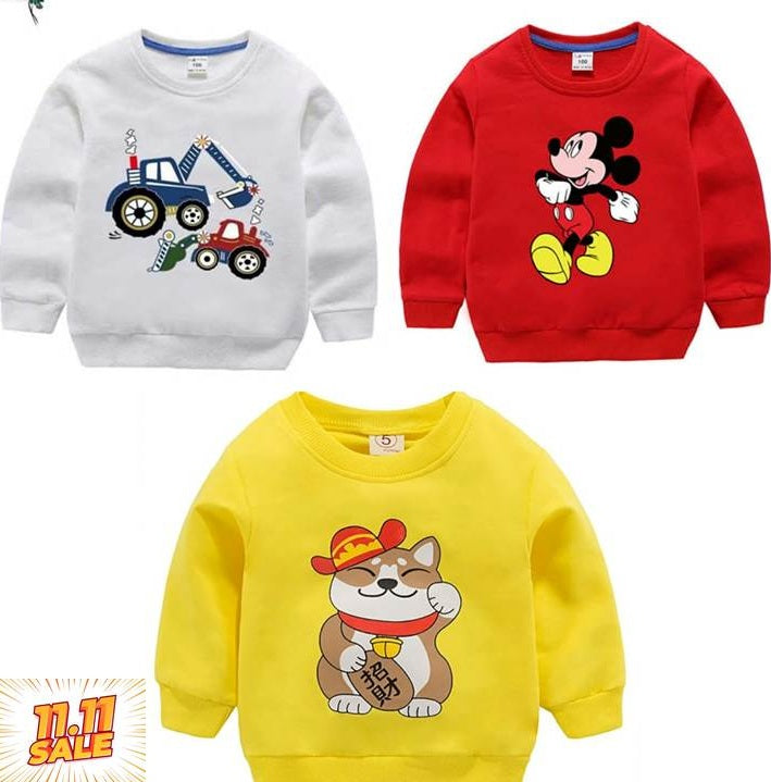 Pack of 3 Printed Sweat Shirts For Kids