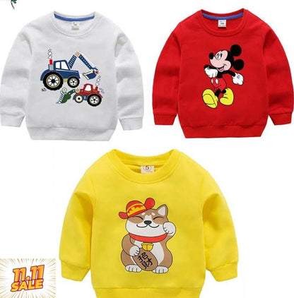 Pack of 3 Printed Sweat Shirts For Kids