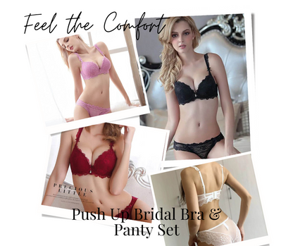 Push up Wired Bridal Bra n Panty Set