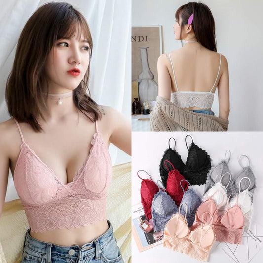 Fancy Lace Net Padded Bra (ART-622)