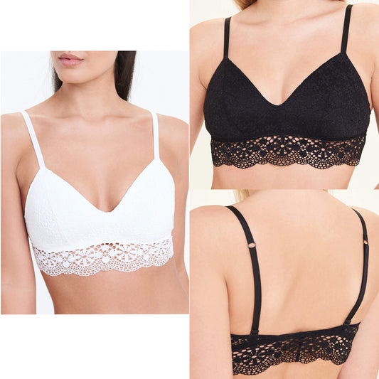 Fancy Lace Net Padded Bra (ART-625)