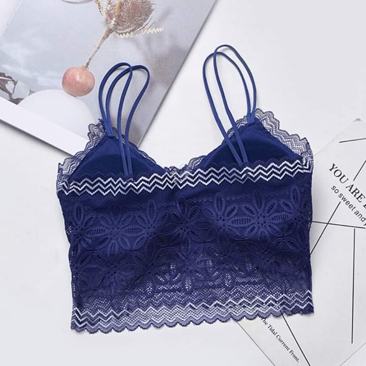 Pack of 2 Fancy Lace Net Padded Bra
