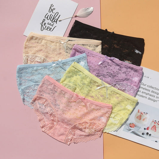 PACK OF 3 TRANSPARENT NET ROUND PANTIES