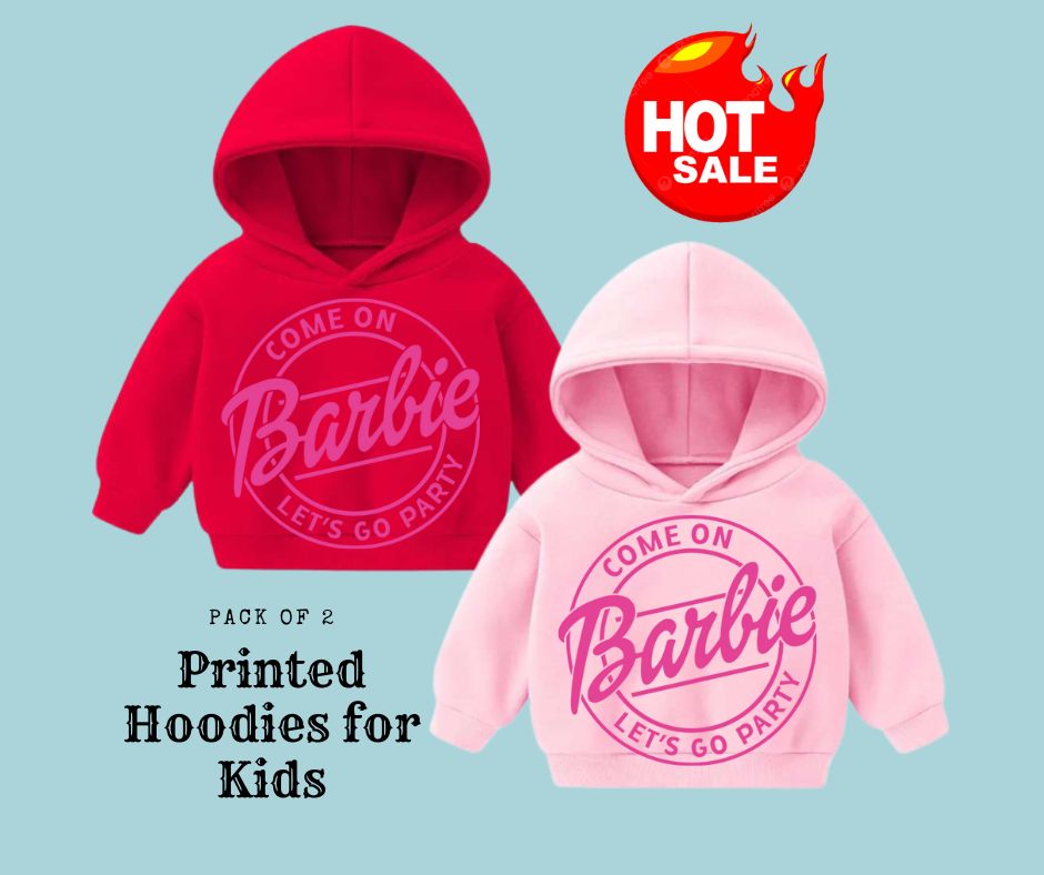 Pack of 2 Printed Hoodies for Kids