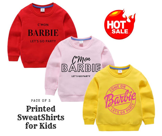 Pack of 3 Printed Sweat Shirts For Kids