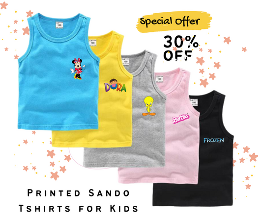 Buy 4 Get 1 Free Girls Logo Tank Tops for Kids