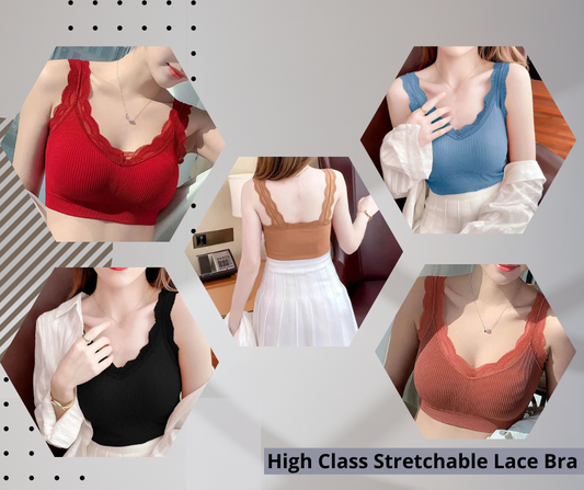 High Class Stretchable Lace Bra