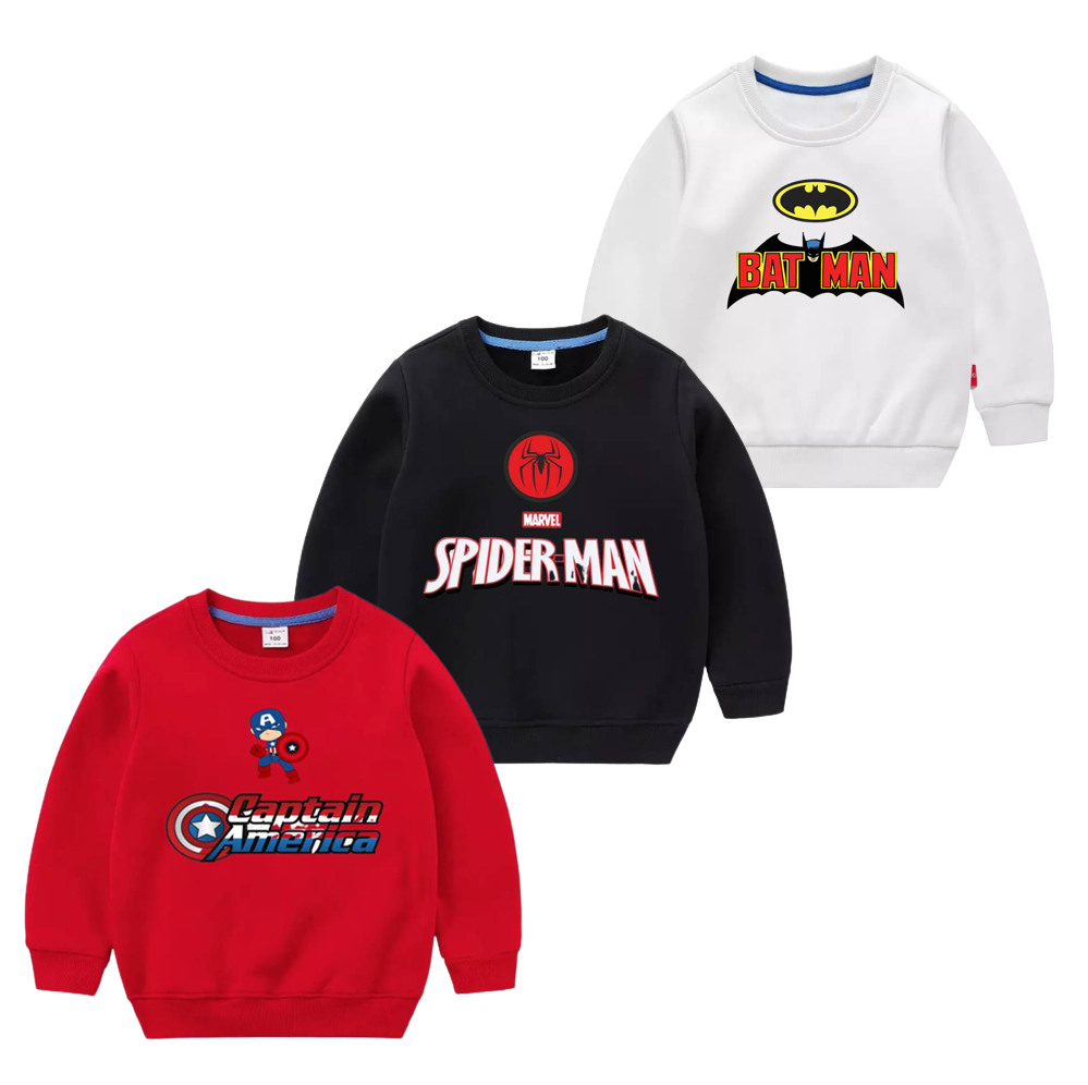Pack of 3 Printed Sweat Shirts For Kids