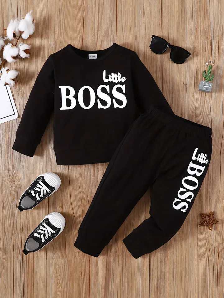 Little Boss Printed Track Suit for Kids