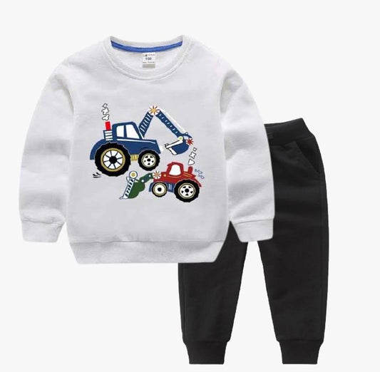 White Trucks Track suit Kids