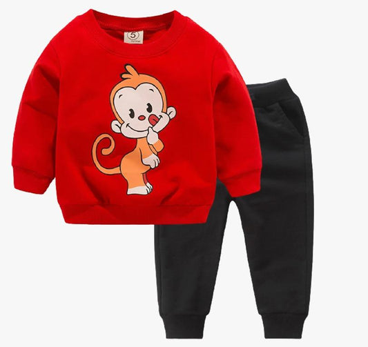 Red Monkey Track suit Kids