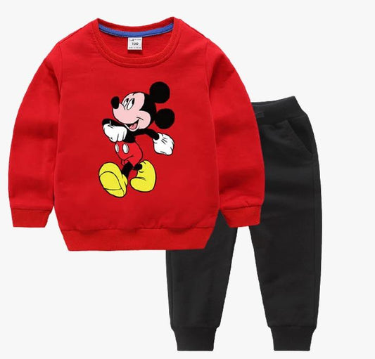 RED Mickey Cartoon Track suit Kids