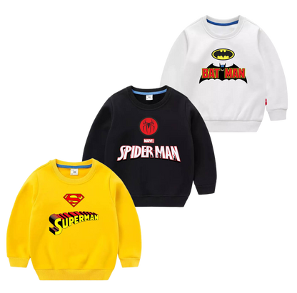 Pack of 3 Printed Sweat Shirts For Kids